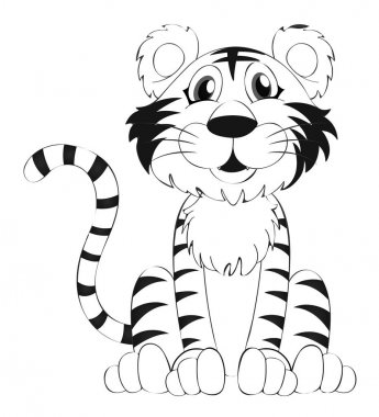 Doodle hayvan kaplan için