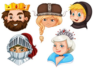 Fairytale karakter beyaz arka plan üzerinde