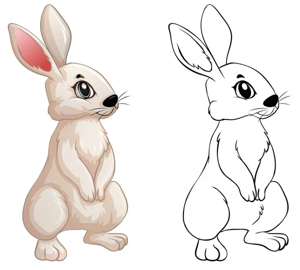 Животные каракули для кролика Стоковая Иллюстрация