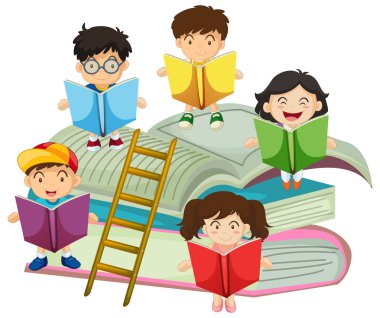 Pek çok çocuk kitap okuma