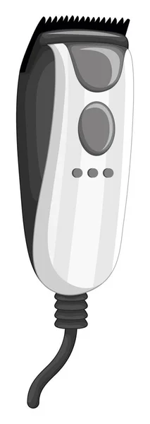 Elektronischer Rasierer auf weißem Hintergrund — Stockvektor