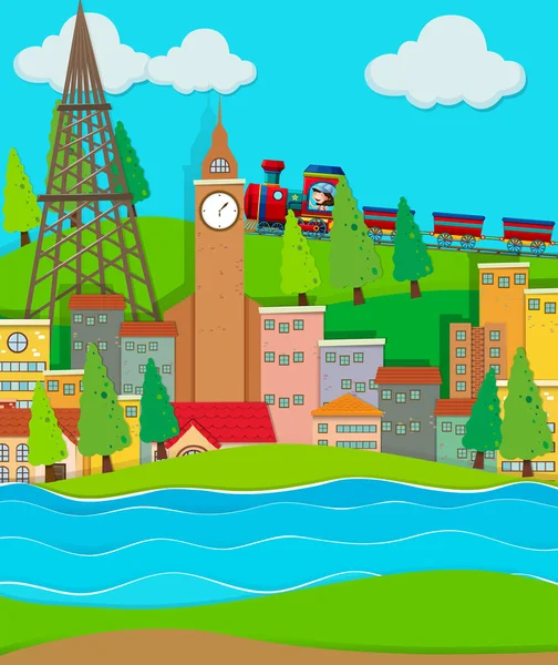 Cirty binalar geçen tren yolculuğu