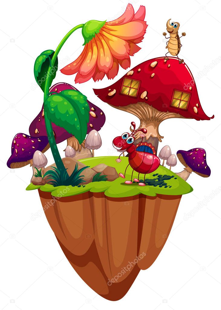 Bugs in mushroom garden