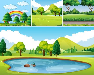 Gündüz Park'ta dört sahneleri