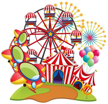 Eğlence Parkı birçok rides