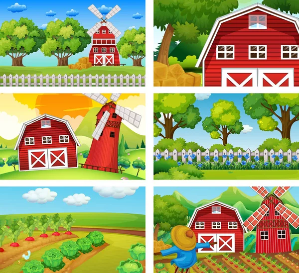 Farm altı farklı sahneleri