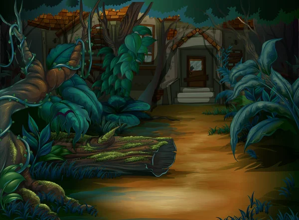 Derin ormanın içinde perili ev