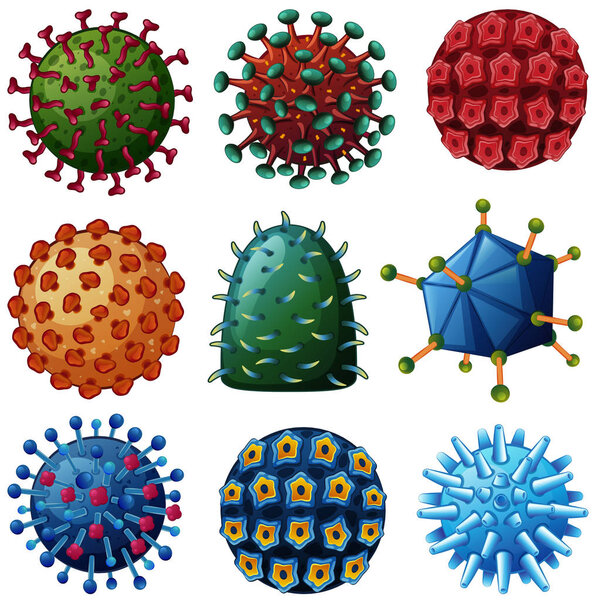 Different types of viruses