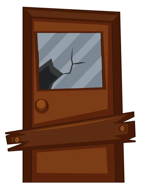 Дверь со стеклом — стоковый вектор
