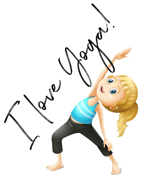 Phrase expression for I love yoga