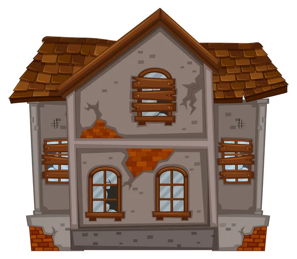 Yıkık windows ile Brickhouse