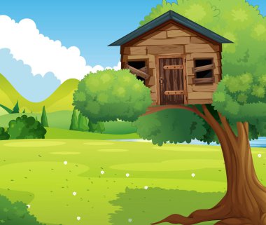 Park ahşap treehouse