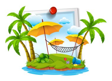Island sahne hamak Oda
