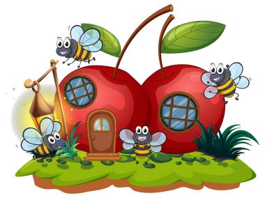 Kiraz ev ve uçan fazla arı