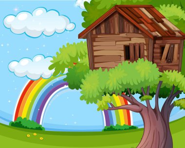 Park ahşap treehouse