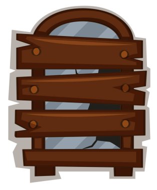 Kırık camlı pencere