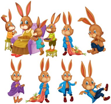 Bunny farklı eylemleri