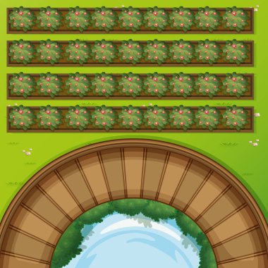 Park bahçenizi ile Üstten Görünüm