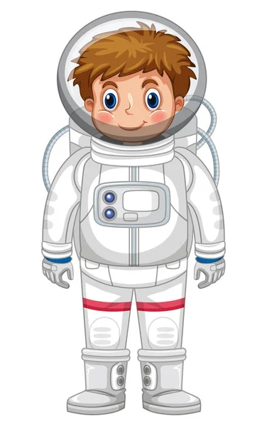 Boy in astronaut outfit — Stock Vector