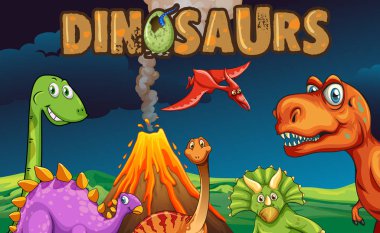 Dinozorlar gece farklı türleri