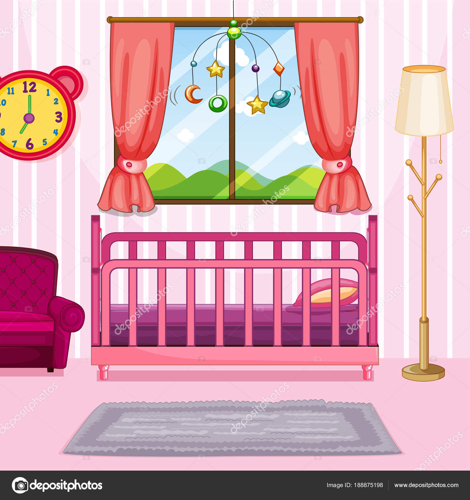 Cena Do Quarto Com Cama De Rosa Vetor De Stock Interactimages ~ Quarto Com Cama Sofa E Quarto Com Parede Rosa Cena Do Quarto Com Cama De Rosa Vetor De Stock Interactimages ~ Quarto Com Cama Sofa E Quarto Com Parede Rosa