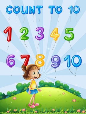 Matematik kart sayısı 1-10