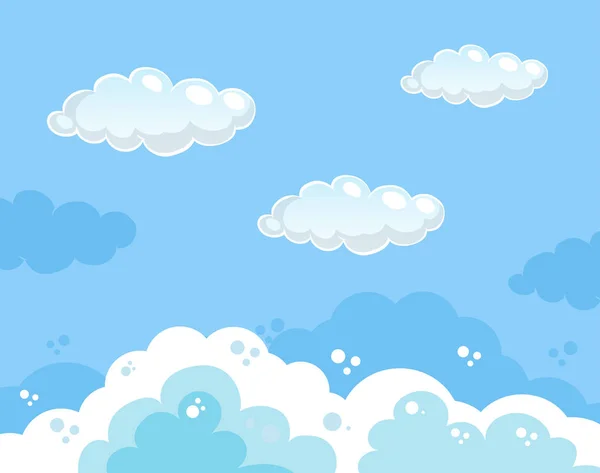Vacker klarblå himmel bakgrund — Stock vektor