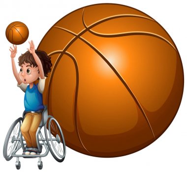 Beyaz arka plan üzerinde basketbol Para oyunları