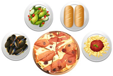 Bir İtalyan Pizza Set menü