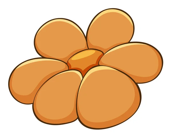 橙色の単弁花 — ストックベクタ