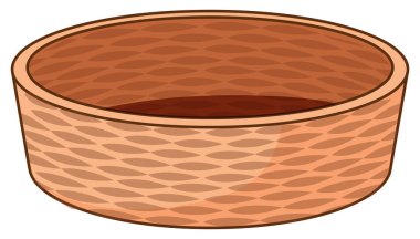 sepet beyaz zemin üzerine