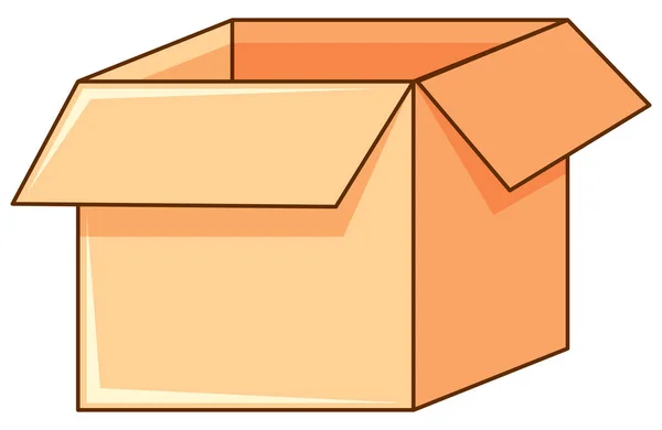 Karton auf weißem Hintergrund — Stockvektor