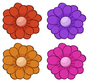 Ayrı bir çiçek seti.