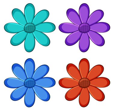 Ayrı bir çiçek seti.