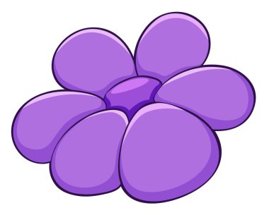 Mor renkli tek bir çiçek