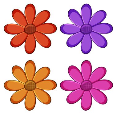 Ayrı bir çiçek seti.