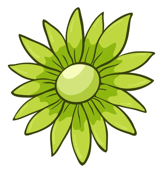 Цветок зеленого цвета — стоковый вектор