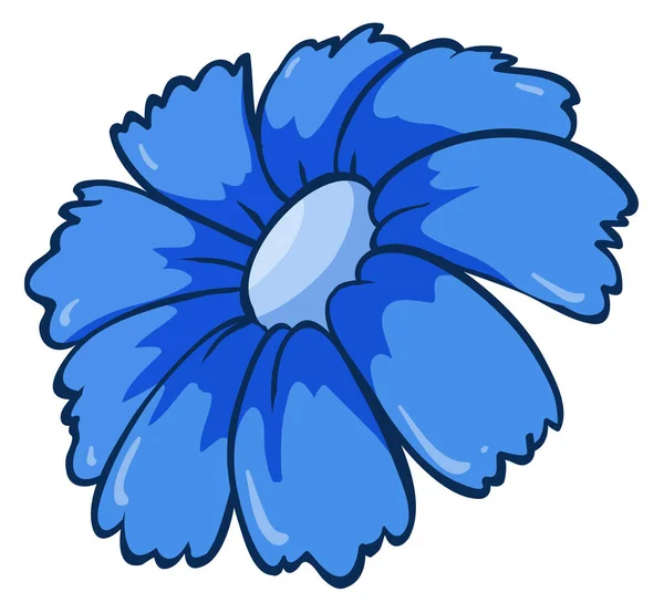 蓝色的单瓣花 — 图库矢量图片