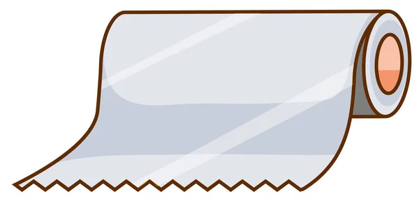 Rouleau de papier sur fond blanc — Image vectorielle