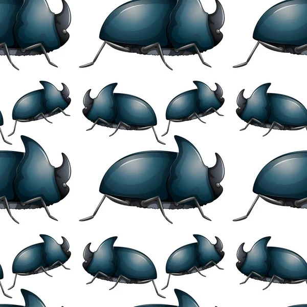Varrat nélküli csempe karikatúra a bogarak — Stock Vector