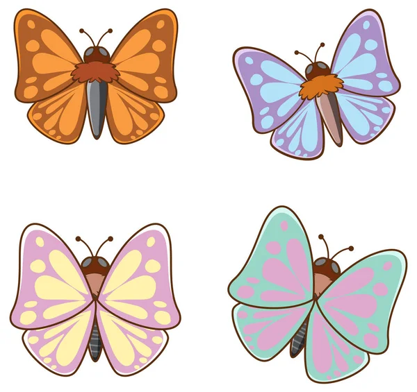 나비의 독특 한 그림 — 스톡 벡터