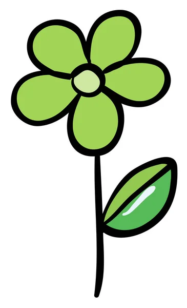 Цветок зеленого цвета — стоковый вектор
