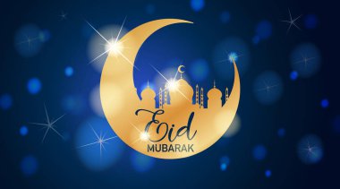 Mübarek Müslüman Festivali için arka plan tasarımı