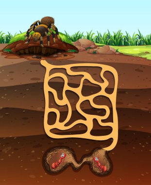 Yeraltındaki karıncalarla peyzaj tasarımı