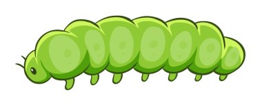 Caterpillar yeşil renkte