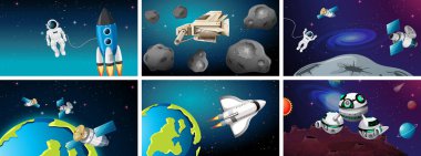 Büyük uzay sahne seti