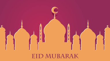 Mübarek Müslüman Festivali için arka plan tasarımı