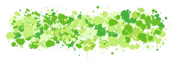 Groene Aquarel Plons Witte Achtergrond Illustratie — Stockvector