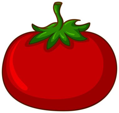 Beyaz arkaplan resimlerinde bir kırmızı domates