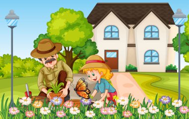 Aile resimleriyle evde kalan insanların olduğu sahne